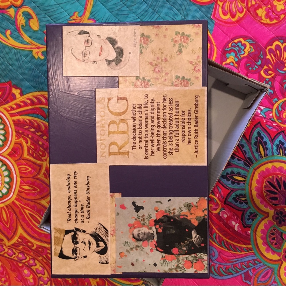 RBG ~ Ruth Bader Ginsburg Memory Box - Picture 13 of 16